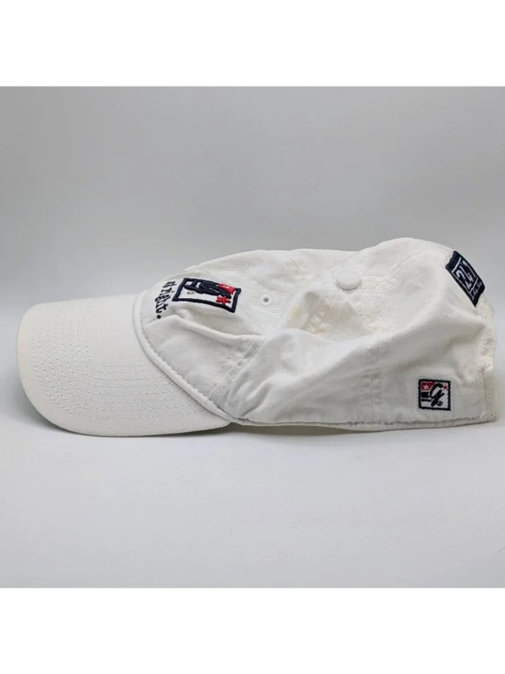 Vintage The Game Logo Hat Just Right Strap Back Baseball Cap Adjustable White